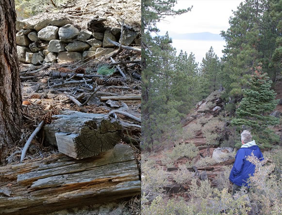 Pictures of old trestle pieces